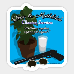 Leon & Mathilda's Cleaning Services Sticker